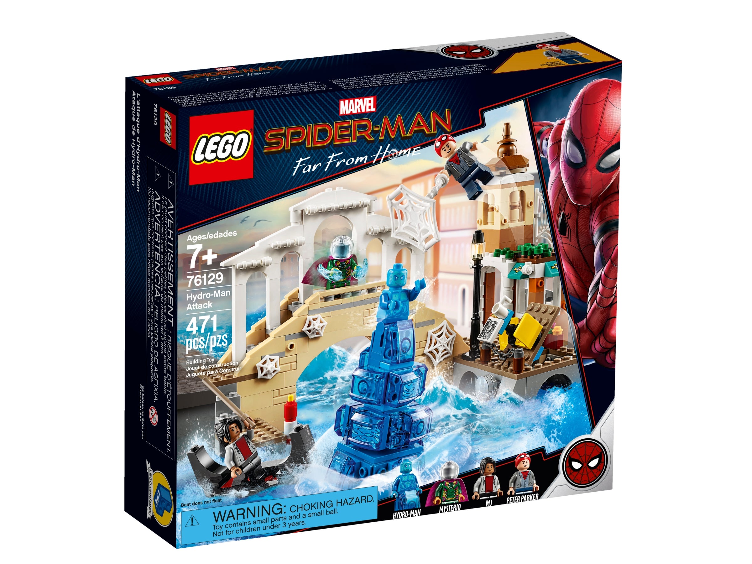 Set LEGO MARVEL SPIDER-MAN FAR FROM HOME réf 76129 HYDRO-MAN ATTACK NEUF scellé 